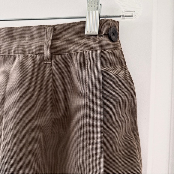 Vintage Exofficio Brown Houndstooth Mini Skort Women’s Size 8 Preppy Academia - Picture 6 of 17